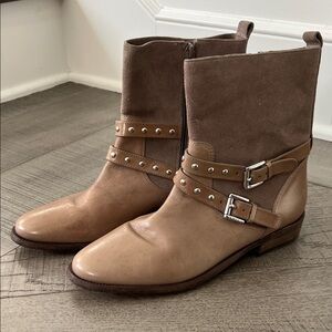 Coach Lilliana Leather and Suede Ankle Boots women 7